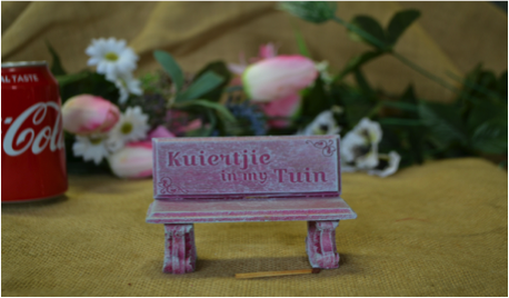 MS 027 – Garden Bench with Backrest "Kuiertjie in my Tuin"