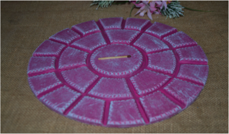MS 032 – Garden Paver circle smooth finish