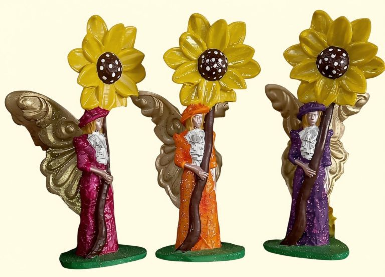 The Sunbeam Sisters – Set of 3 Sunflower Fairies — product view