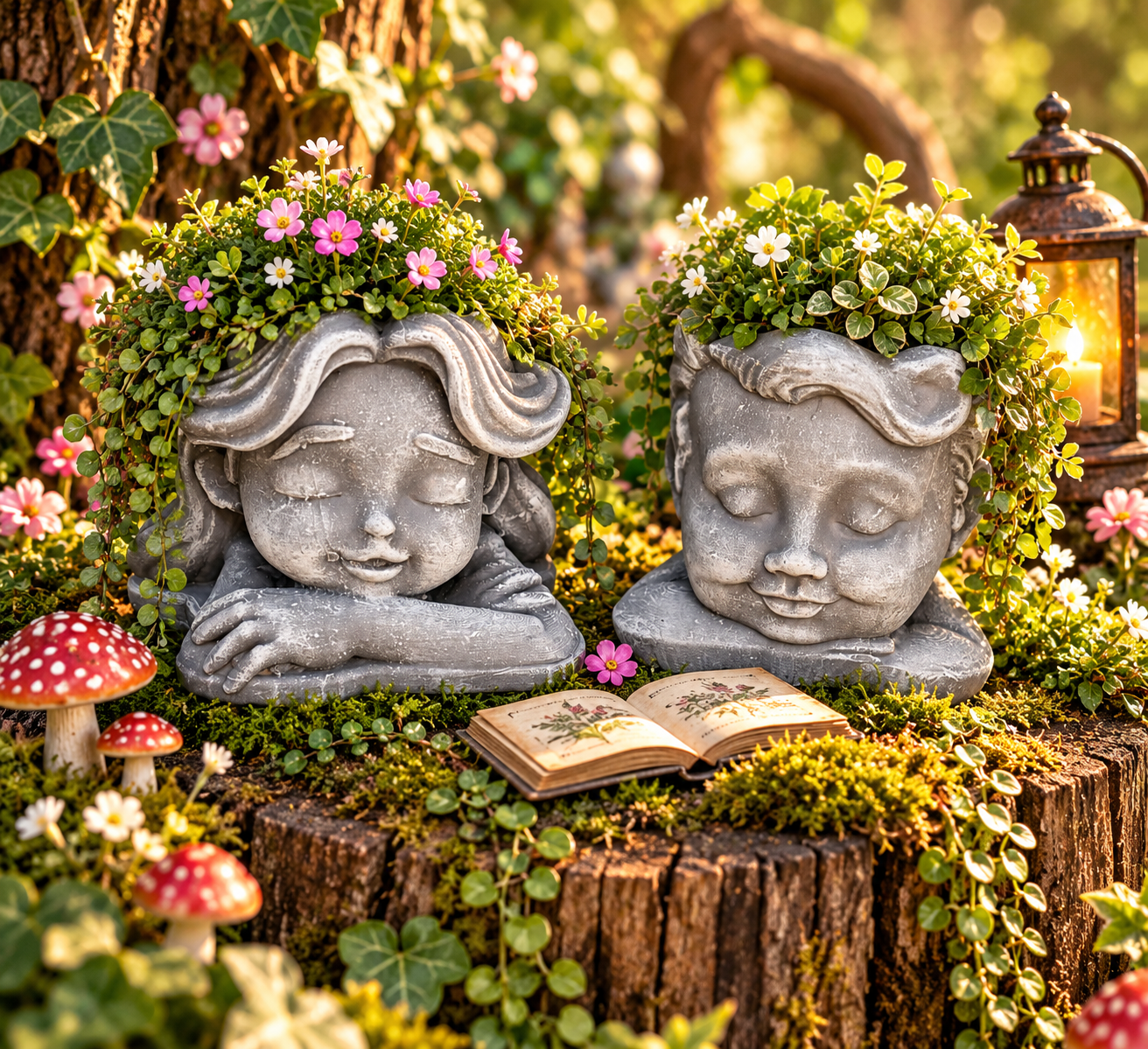 The Dreamers’ Garden Duo — garden display