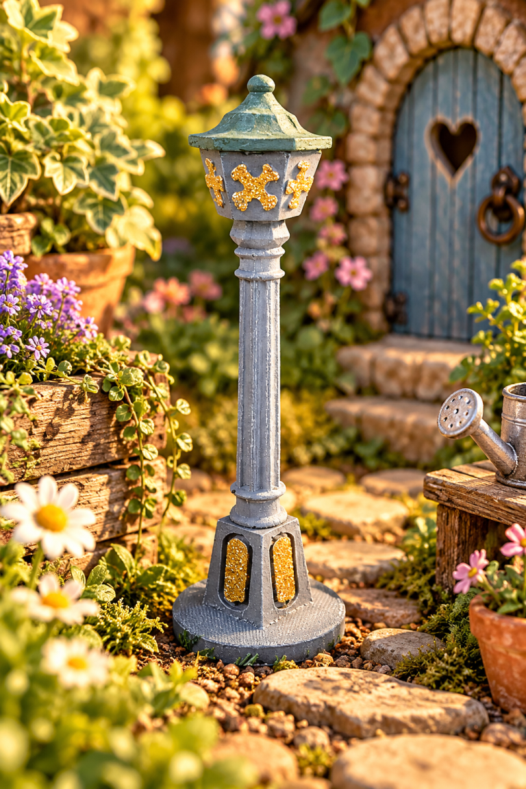 Enchanted Fairy Lamp Post — garden display
