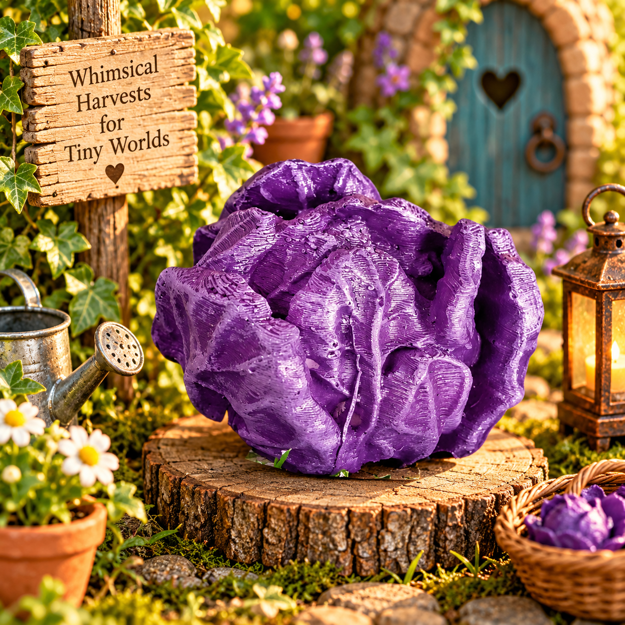 The Moonlight Cabbage — garden display