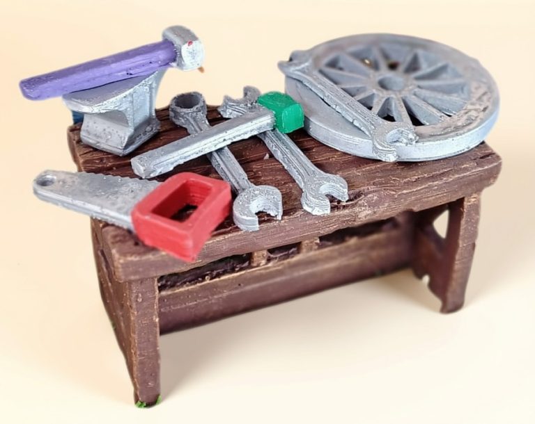 Tiny Workshop Table & Tool Set — product view